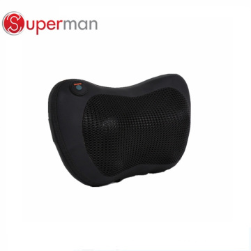 Shiatsu Masaje almohada masajeador con bolas de calor y adaptador de coche, masajeador de cuello Masajeador espalda masajeador para el hogar, oficina